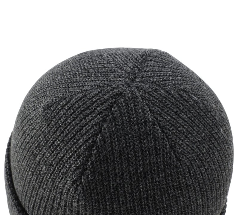 Connectyle Classic Men's Warm Winter Hats Acrylic Knit Cuff Beanie Cap Daily Beanie Hat (Charcoal) ,Medium - Image 4